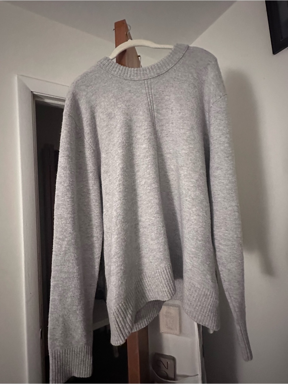 Light Gray Women's Crewneck Sweater